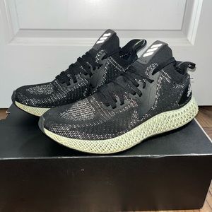 Adidas 4D Alphaedge Reflective Black Mens size 11.5 FV4686 Preowned